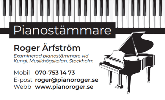 Pianostämmare Roger Ärfström logotyp